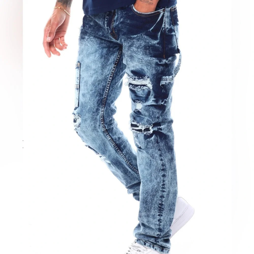 Evolution In Design Worked Up Hammer Loop Denim 34/32 - Picture 3 of 9